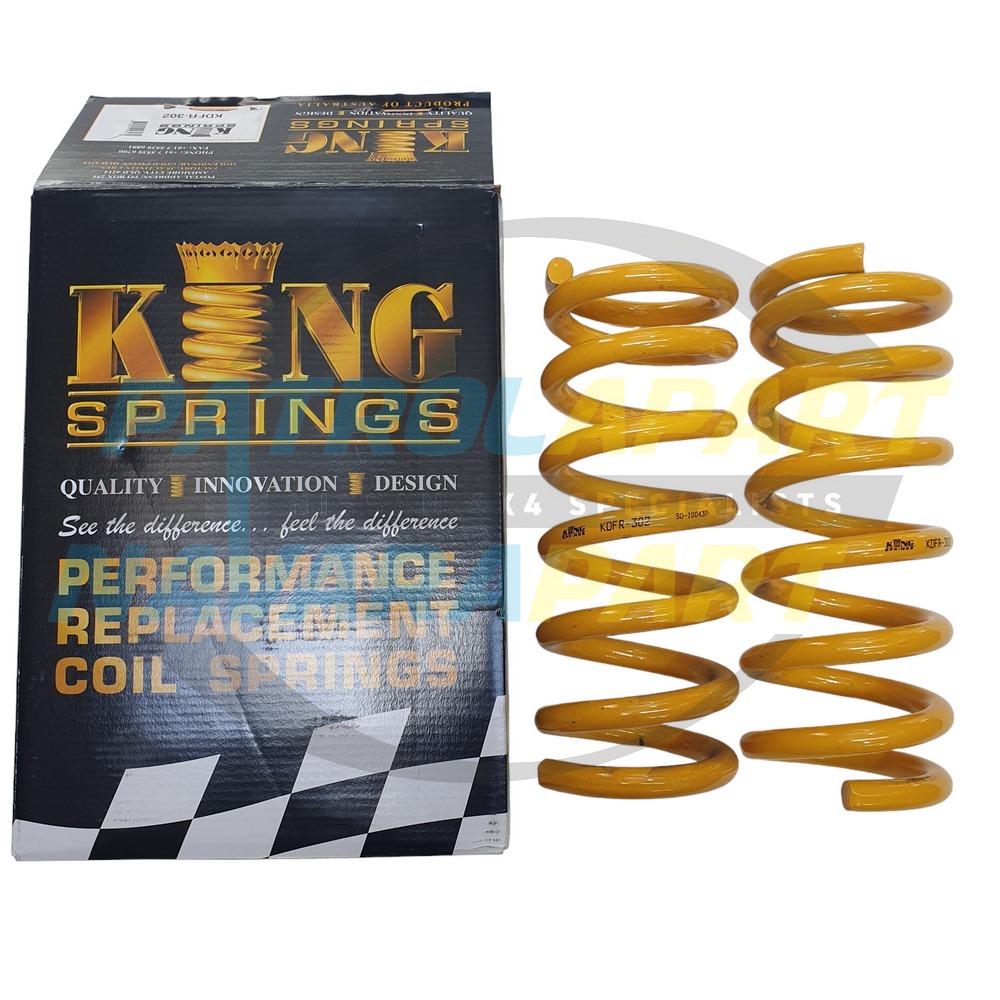 King Springs Front Raised Height Springs Pair - Nissan Patrol Y62