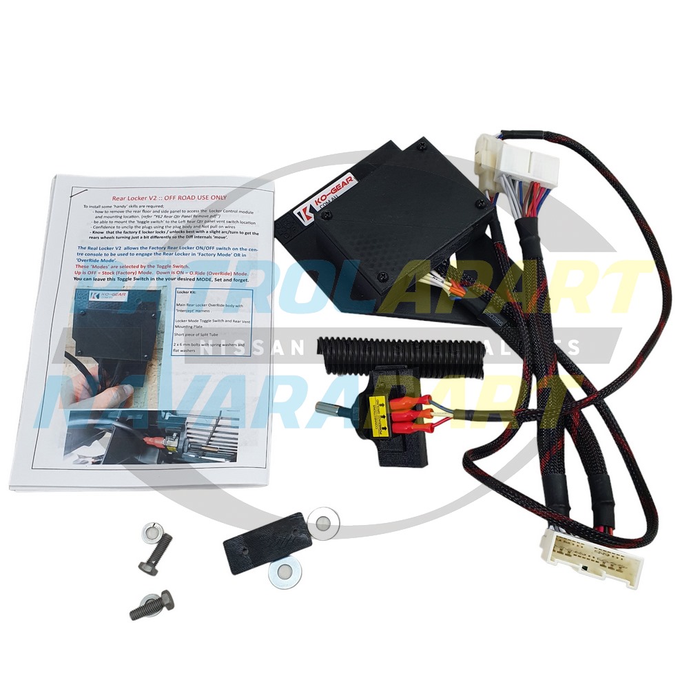 KO Gear Rear Diff Lock Override System V3 - Nissan Patrol Y62