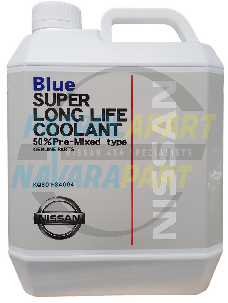 Genuine Nissan Long Life Radiator Coolant 4L Blue Colour - Nissan Patrol Y61 GU, Y62, Navara D22, D23 & D40 & Pathfinder R51