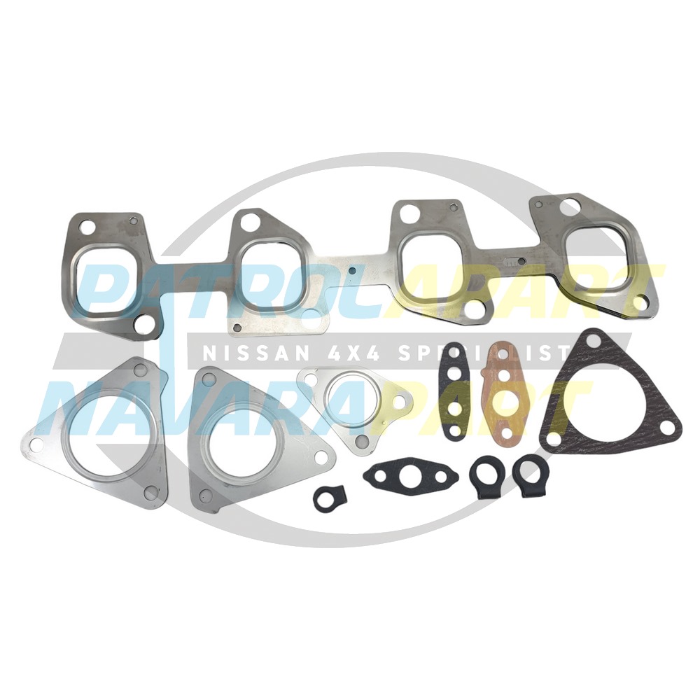 Exhaust Manifold & Turbo Gasket Set OEM Quality ZD30 - Nissan Patrol Y61 GU Japanese