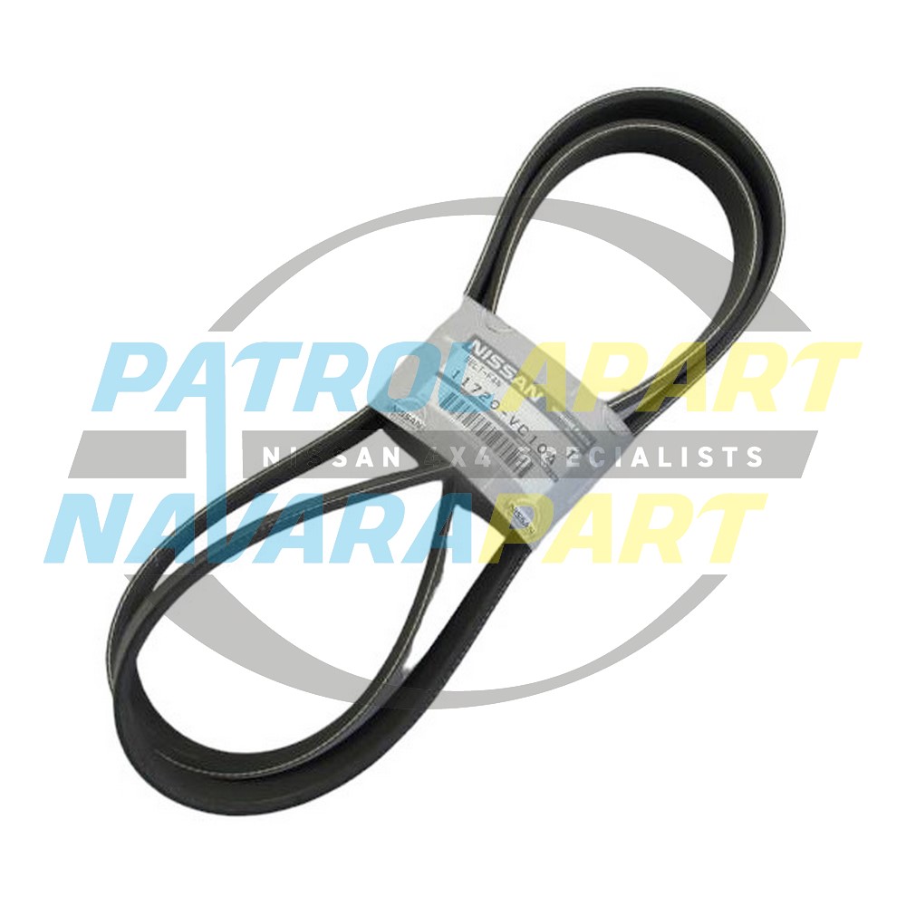 Genuine Nissan Engine Serpentine Fan Belt ZD30Di - Nissan Patrol Y61 GU & Navara D22