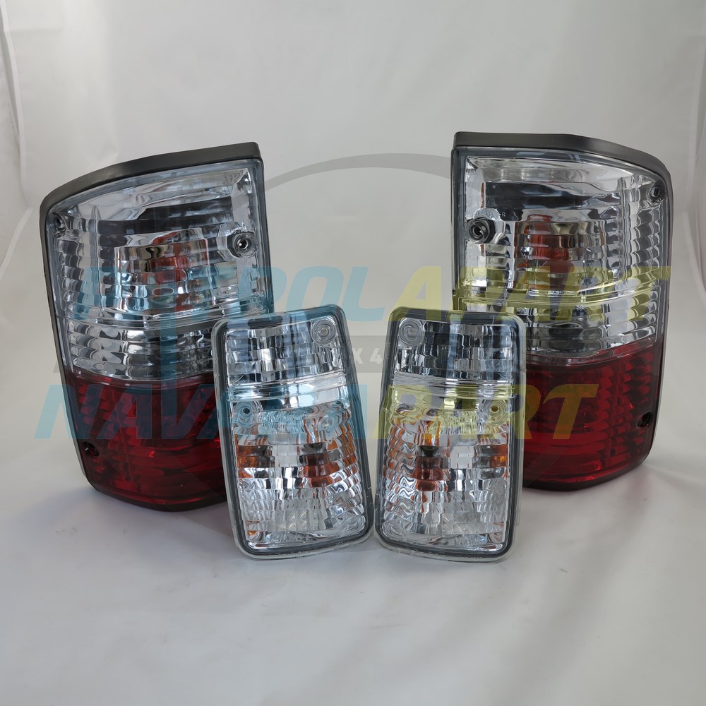 Crystal Corner Indicator & Tail Light Kit - Nissan Patrol Y60 GQ S2