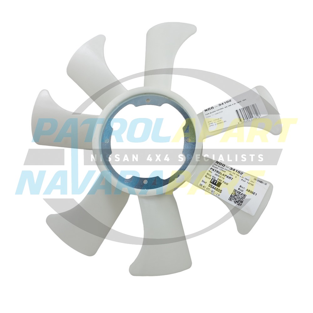 Fan Blade TB42, TB45, TD42 101mm / 143mm - Nissan Patrol Y60 GQ, Y61 GU & Navara D22
