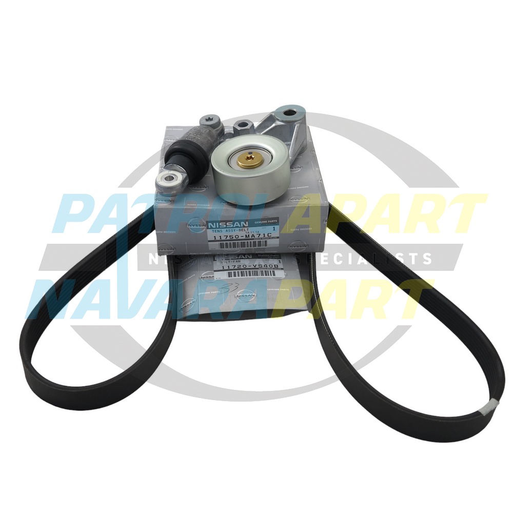 Genuine Nissan Tensioner Kit with Belt ZD30 - Nissan Patrol Y61 GU