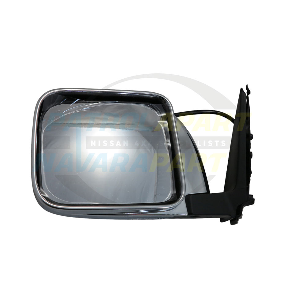 Left Hand Electric Chrome Mirror - Nissan Patrol Y61 GU S4