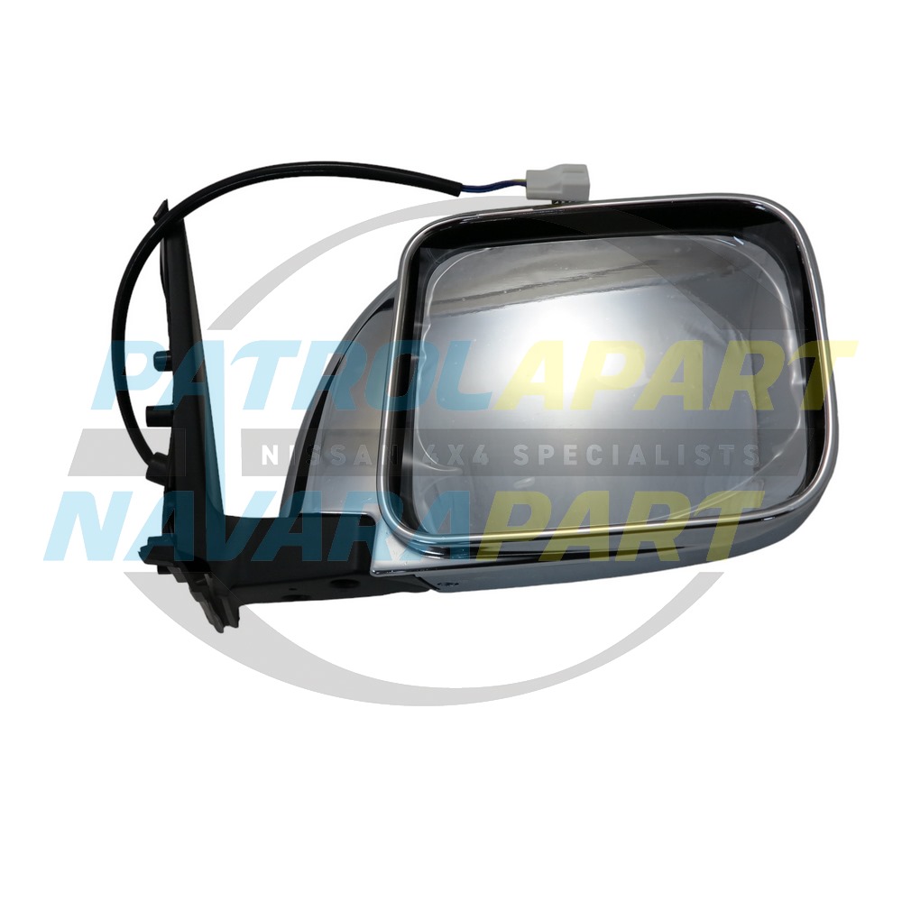 Right Hand Electric Chrome Mirror - Nissan Patrol Y61 GU S4