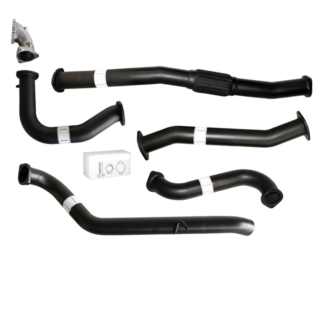 3" Turbo Back Exhaust with Cast Dump Pipe, No Muffler TD42 - Nissan Patrol Y61 GU