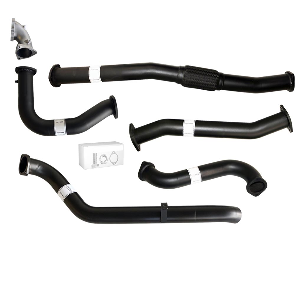 3" Turbo Back Exhaust With Cast Dump Pipe, No Muffler TD42T & TD42Ti - Nissan Patrol Y61 GU Ute