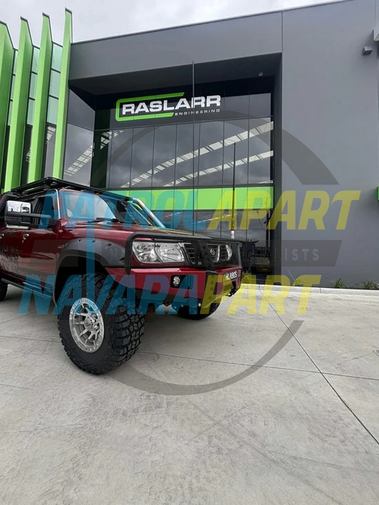 Genuine Nissan Raslarr Dallas Bullbar with Hoops (Wide Rad) - Nissan Patrol Y61 GU S1-3