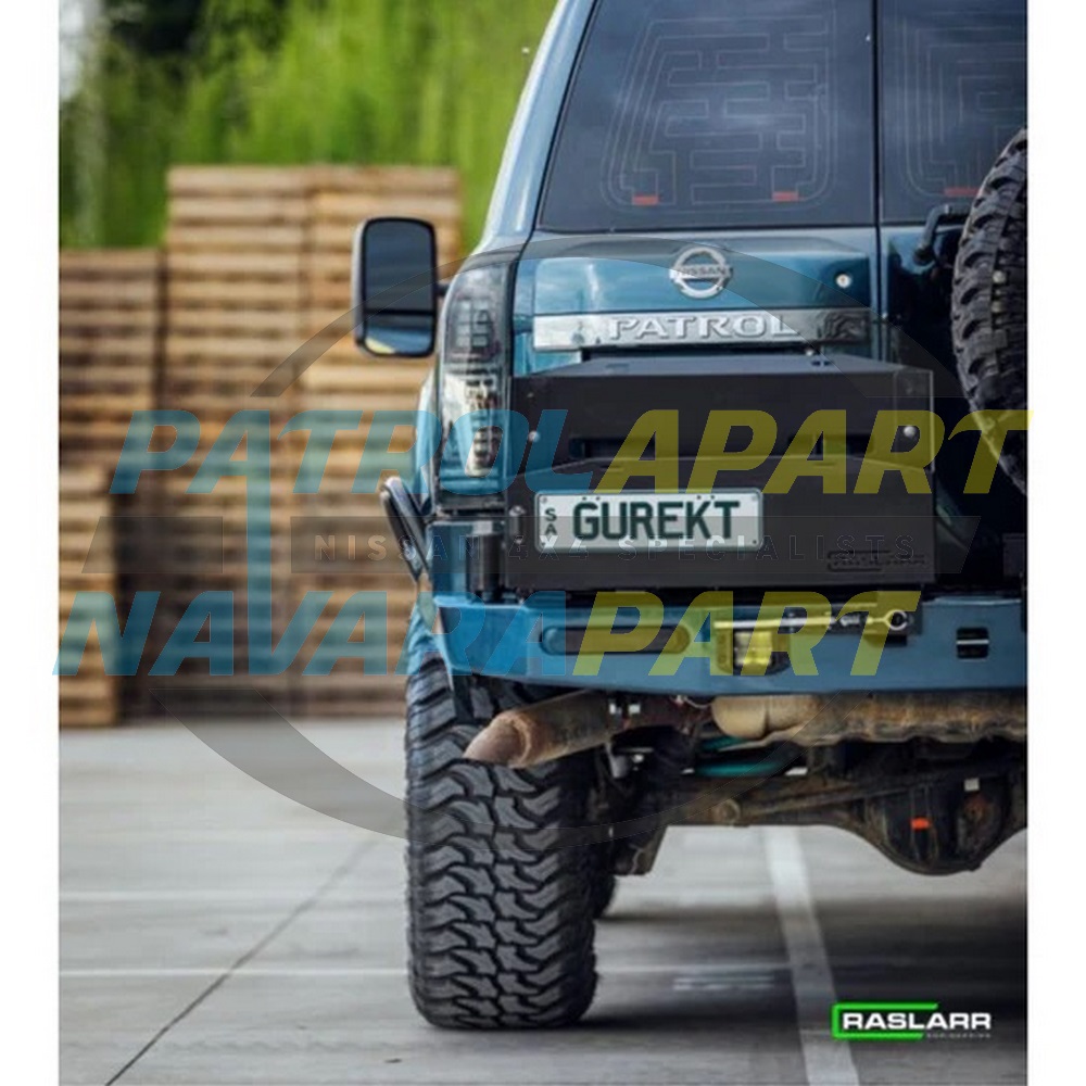 Raslarr Rear Bar with LH Dual Jerry Can Holder - Nissan Patrol Y61 GU