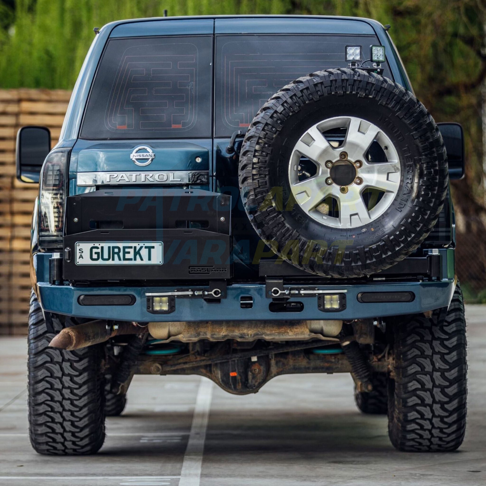 Raslarr Rear Bar V2 Super High Clearance - Nissan Patrol Y61 GU S1-4