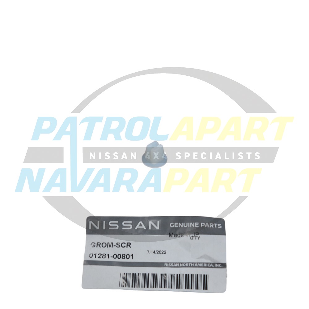 Genuine Nissan Mudflap Mounting Grommet - Nissan Patrol Y61 GU & Navara D40