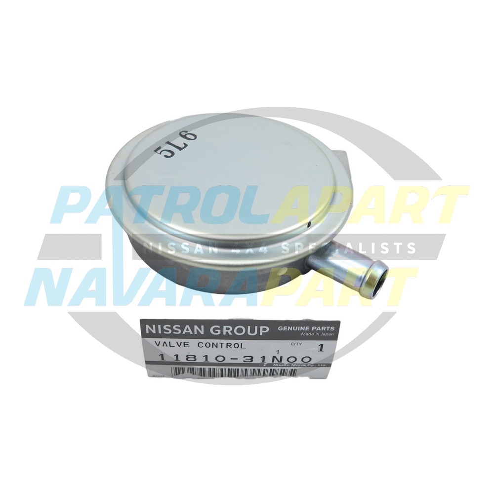 Genuine Nissan Rocker Cover Breather PCV Valve - Nissan Patrol Y60 GQ and Y61 GU 1987-2002 TD42 MT
