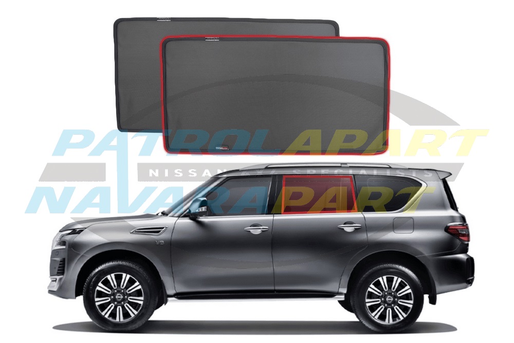 Snap Sunshade 2nd Row Window Set - Nissan Patrol Y62