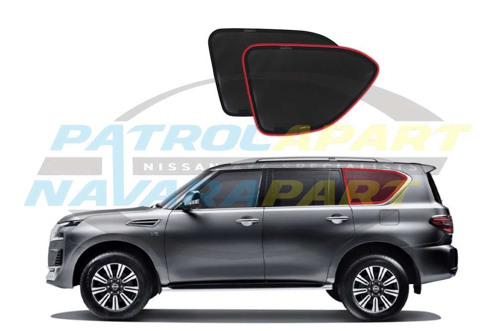 Rear Cargo Window Snap Shades Set - Nissan Patrol Y62