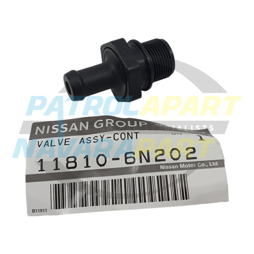 Genuine Nissan PCV Valve VK56 - Nissan Patrol Y62 S3+