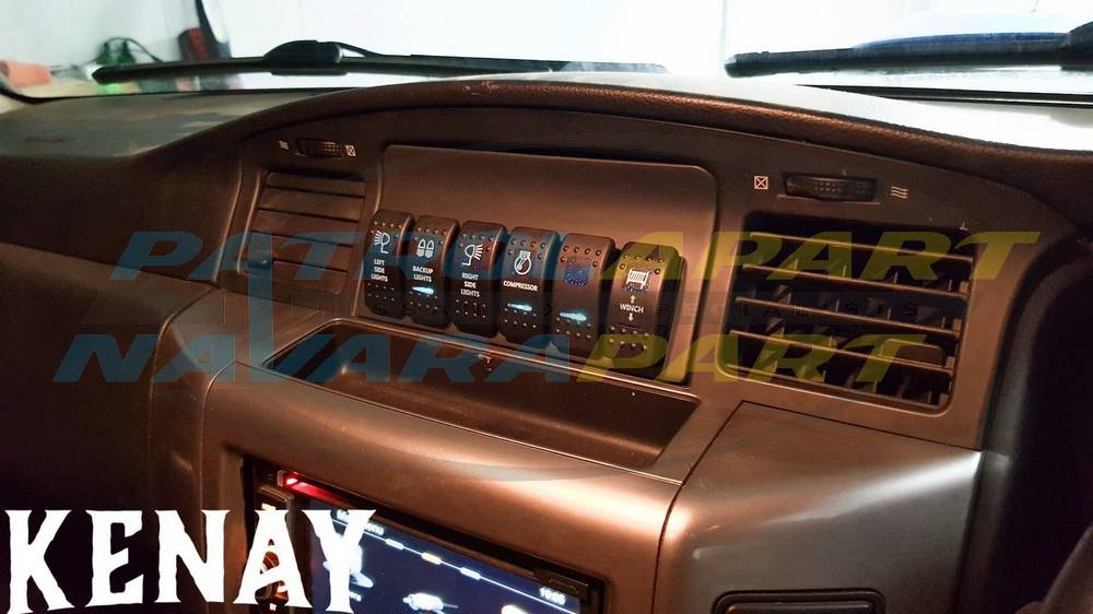 Kenay Kustoms Carling Rocker Switch Panel - Nissan Patrol Y61 GU S4-9 2004+