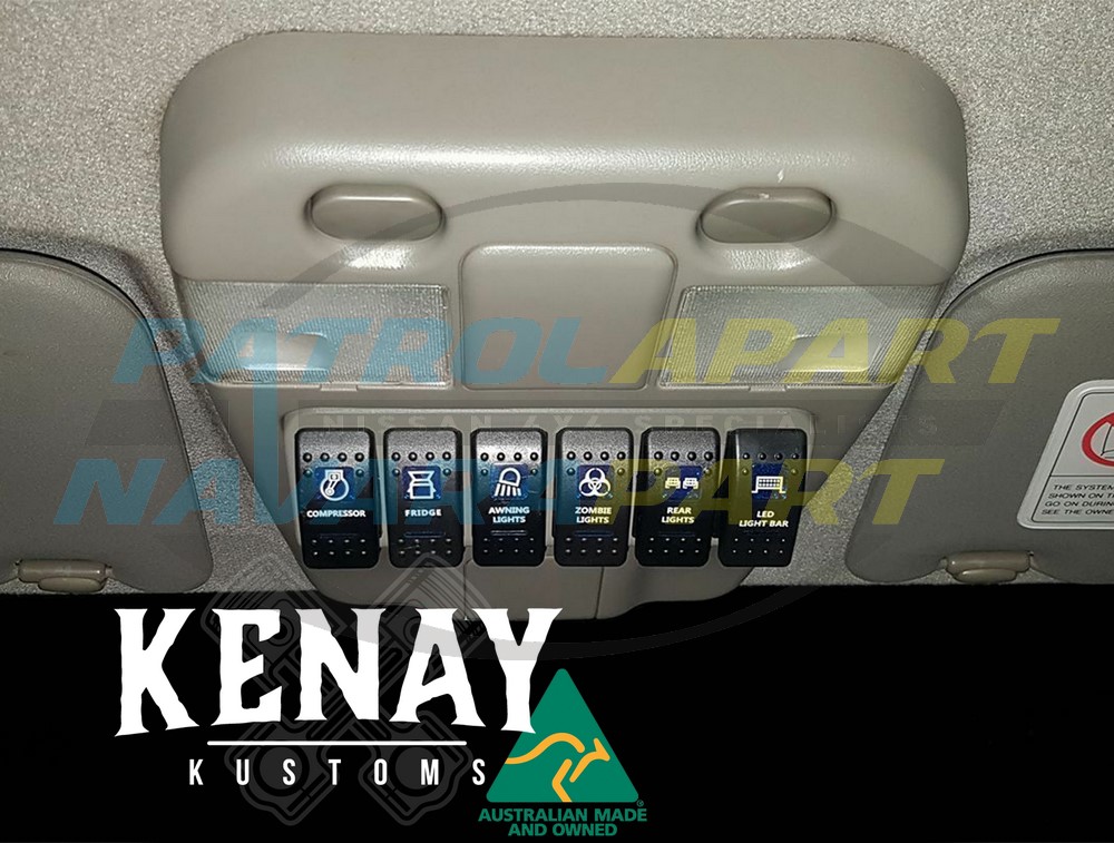 Kenay Kustoms Sunglass Holder to Switch Panel Conversion - Nissan Patrol Y61 GU