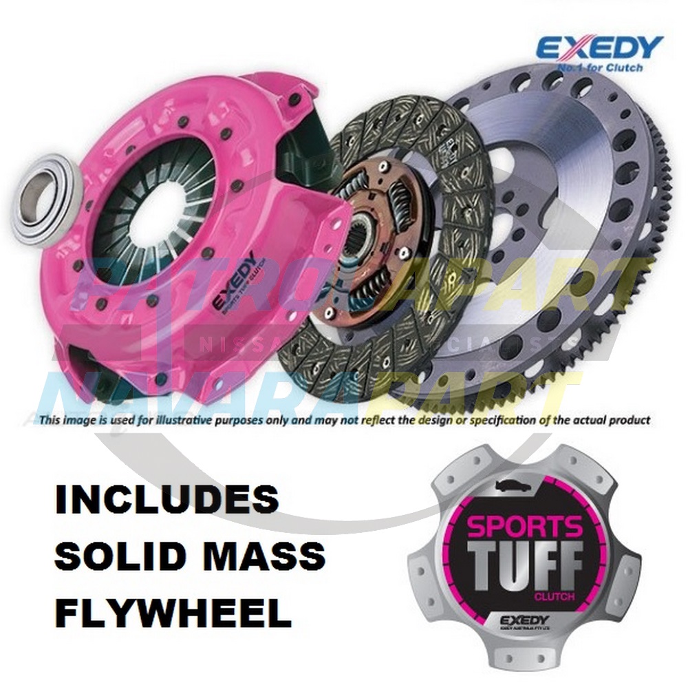 Exedy Sports Tuff Heavy Duty Clutch Kit with Solid Mass Flywheel - Nissan Patrol Y61 GU