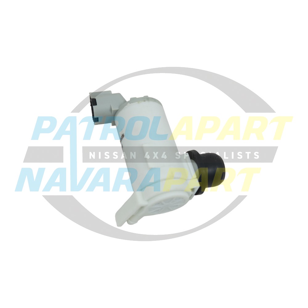 Front Windscreen Washer Pump Motor - Nissan Patrol Y61 GU S1-3 & Y61 GU Ute to 2012 & Navara D22