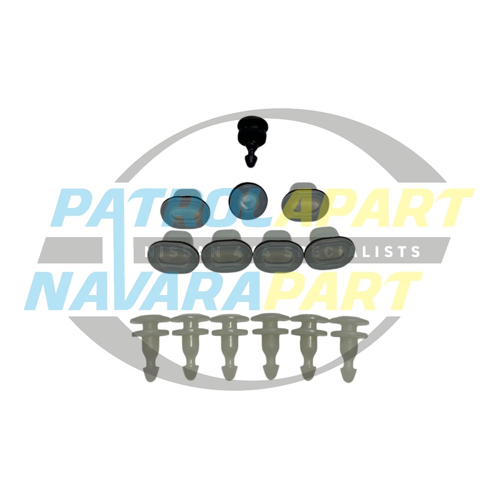 Genuine Nissan Front Guard Flare Clip Kit - Nissan Patrol Y61 GU S1