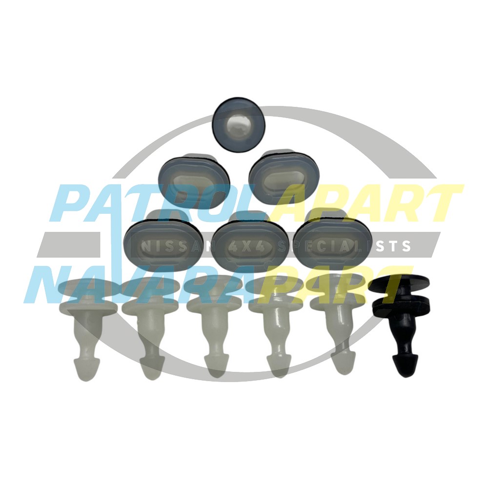 Genuine Nissan Rear Quarter Panel Flare Clip Kit - Nissan Patrol Y61 GU