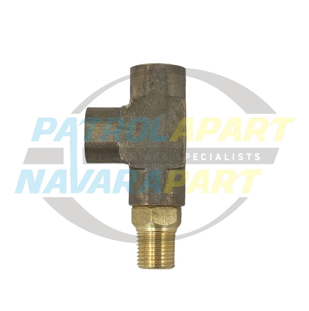 Oil Pressure Sender T-Piece 1/8 BSP - Nissan Patrol Y60 GQ & Y61 GU