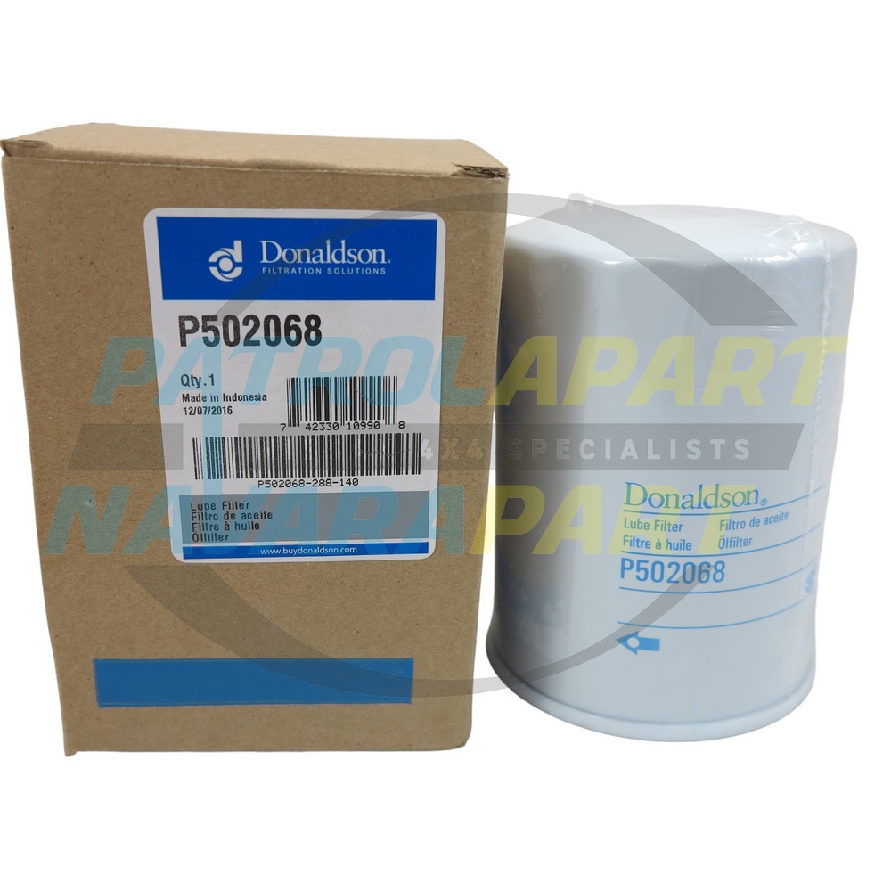 Donaldson Large Thread Oil Filter - Nissan Patrol Y61 GU