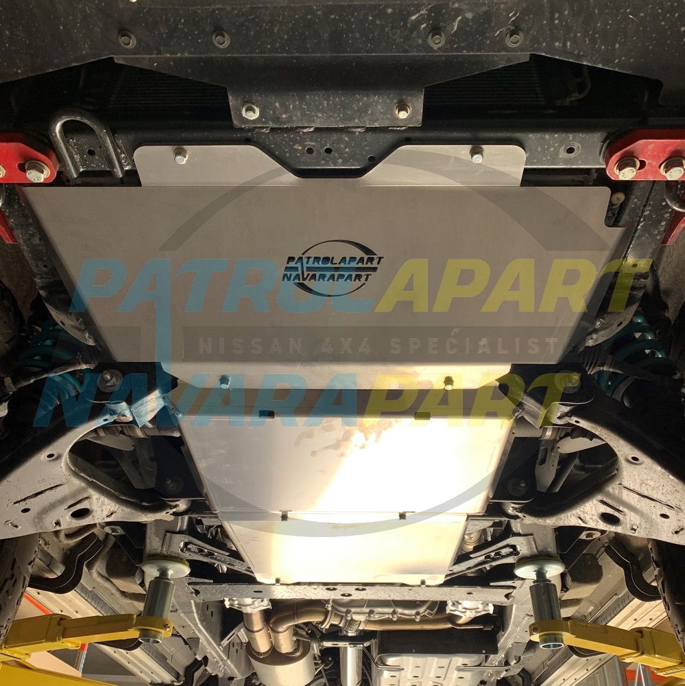 Patrolapart Made 3 Piece Aluminium Bash Plate Set - Nissan Patrol Y62 Australian