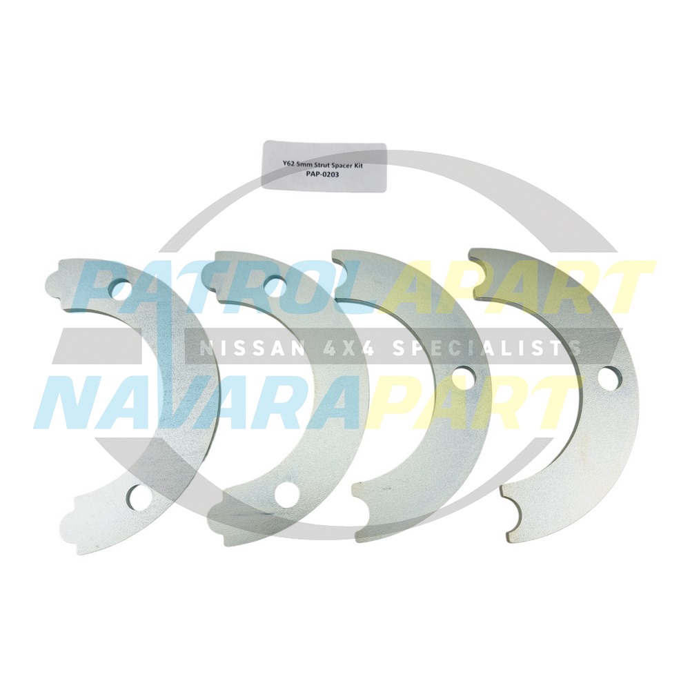 Patrolapart Front Strut 5mm Spacer PAIR - Nissan Patrol Y62