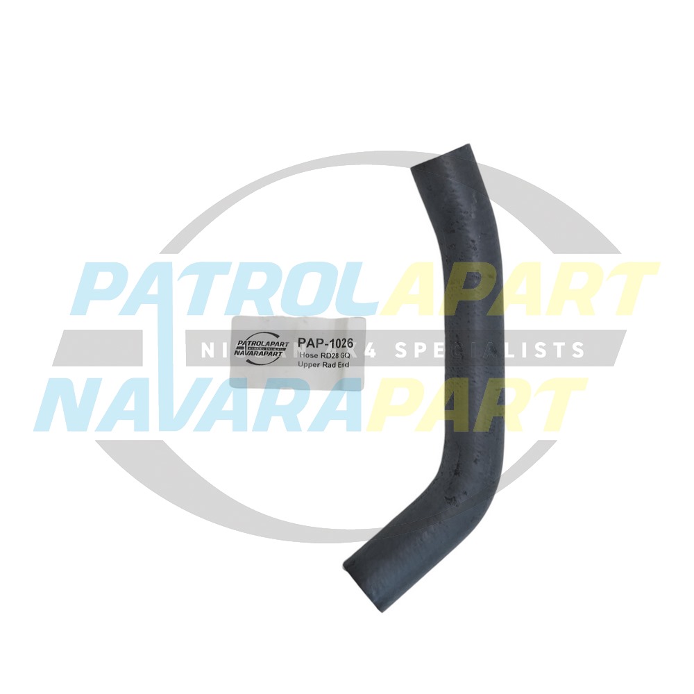Patrolapart Radiator Hose Upper Radiator End RD28 - Nissan Patrol Y60 GQ