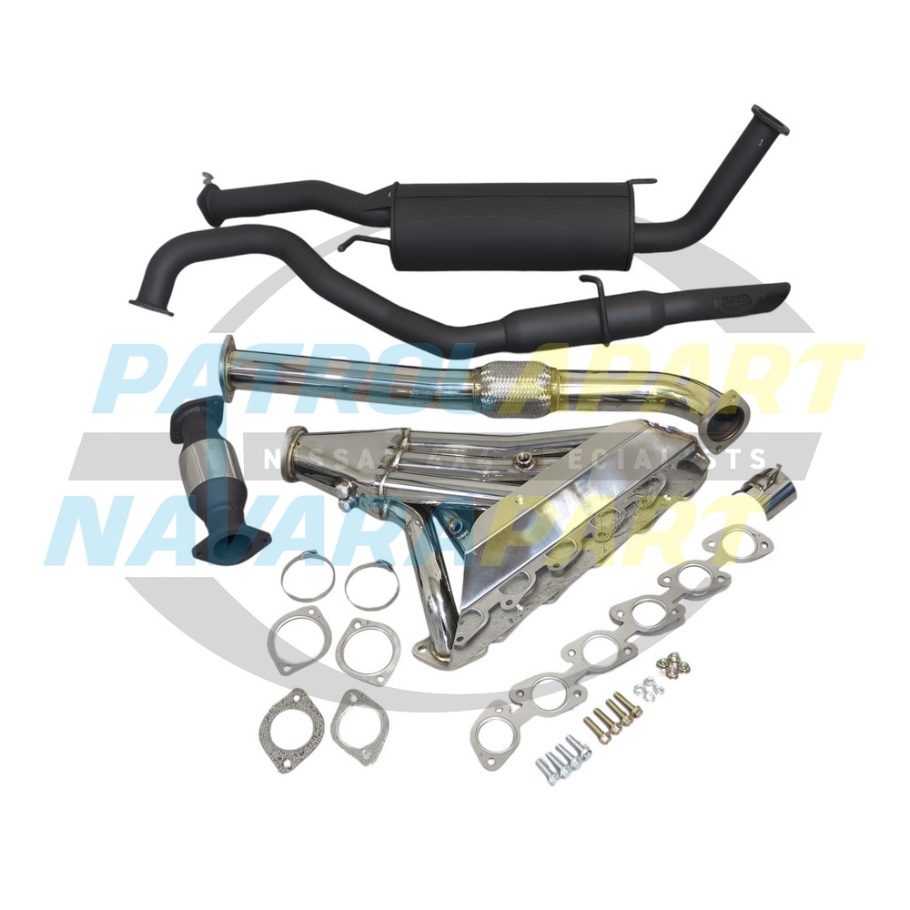 Patrolapart Exhaust System Inc Headers/Extractors and Cat TB48 - Nissan Patrol Y61 GU