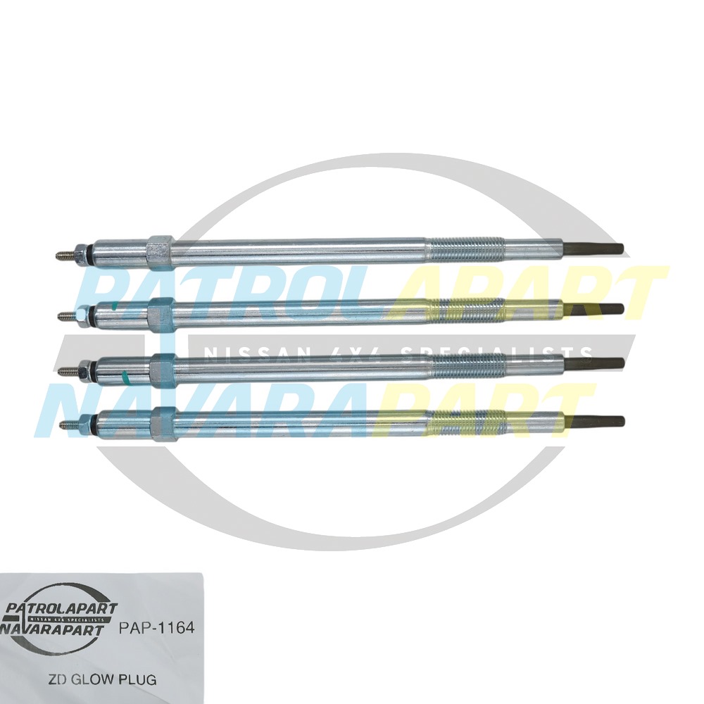 Patrolapart Glow Plug Set of 4 - Nissan Patrol Y61 GU 2000-2017 & Navara D22