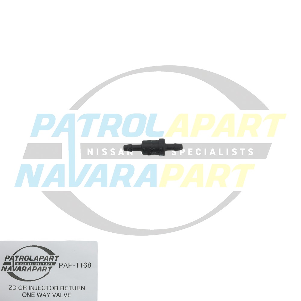 Patrolapart Injector Bleed Off Return One-way Non Return Valve ZD30 - Nissan Patrol Y61 GU