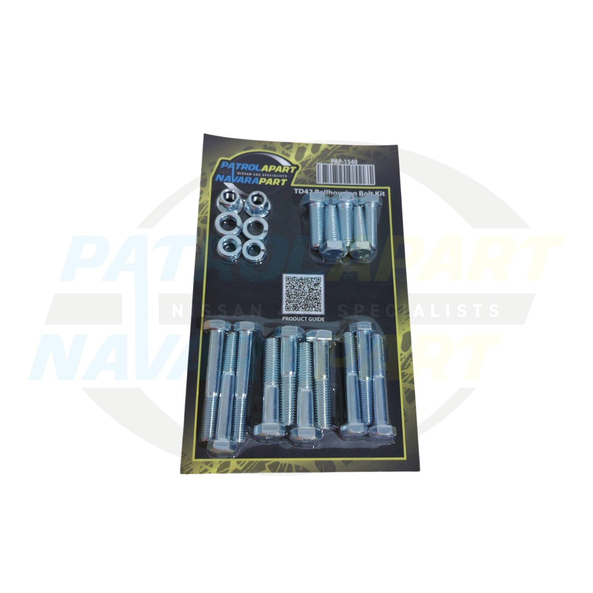 Patrolapart Bellhousing Bolt Kit TD42 - Nissan Patrol Y60 GQ & Y61 GU