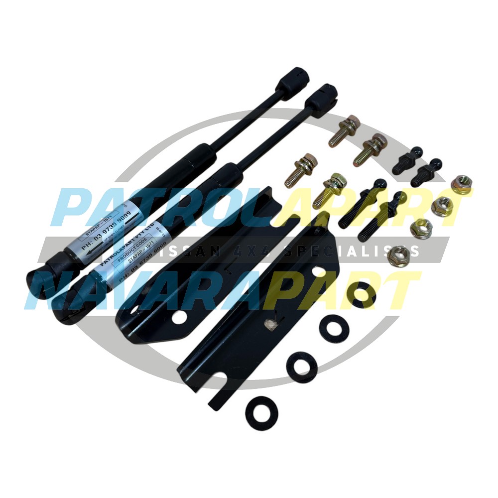 Patrolapart Bonnet Gas Strut Conversion Kit V2 - Nissan Patrol Y60 GQ