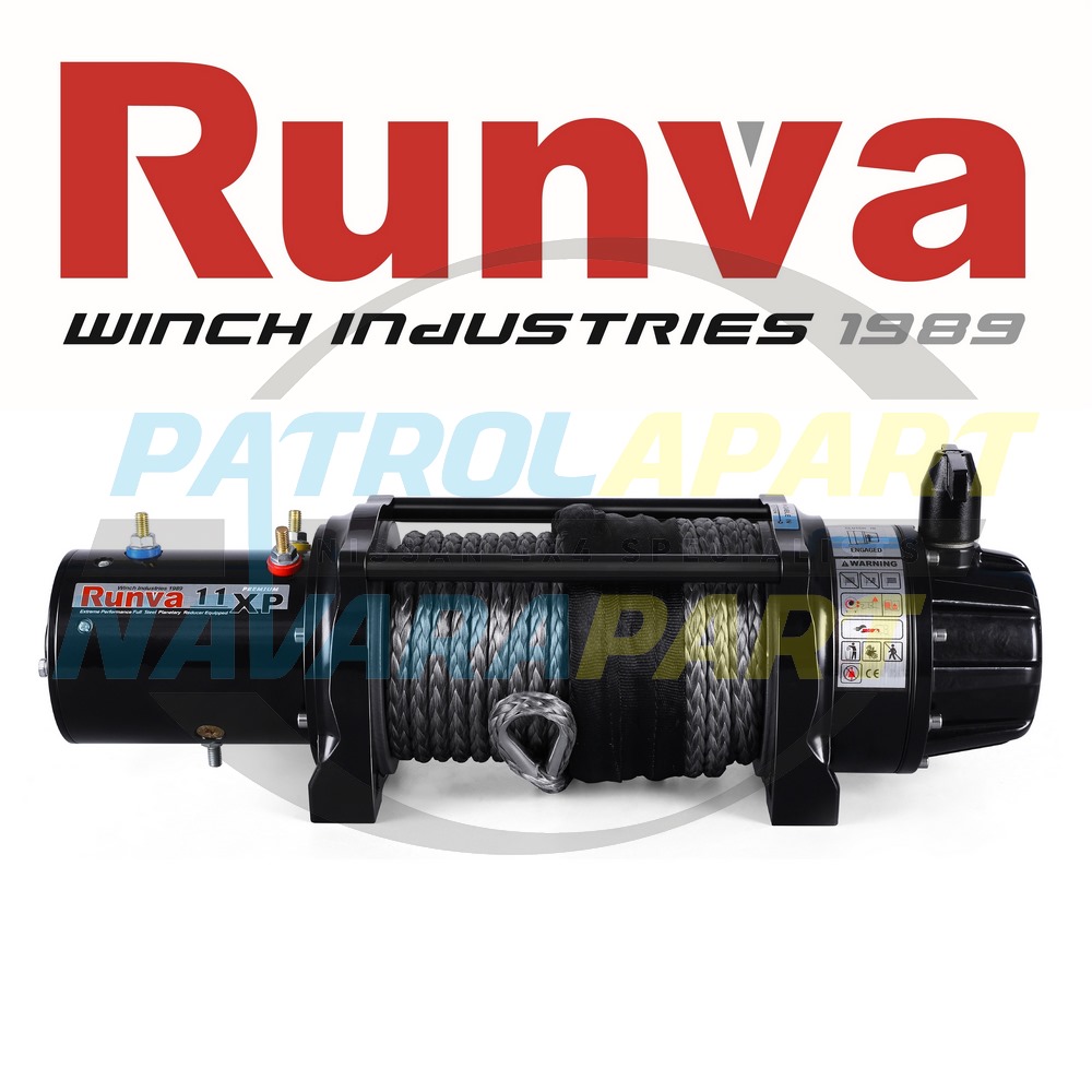 Runva 11XP Premium 12V Electric Winch with Synthetic Rope