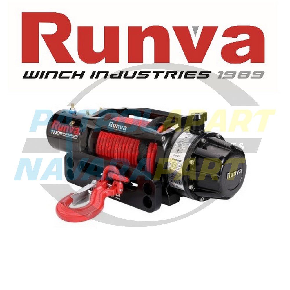 Runva 11XP Premium 12V Winch with Synthetic Rope RED Edition - Suits Nissan 4x4