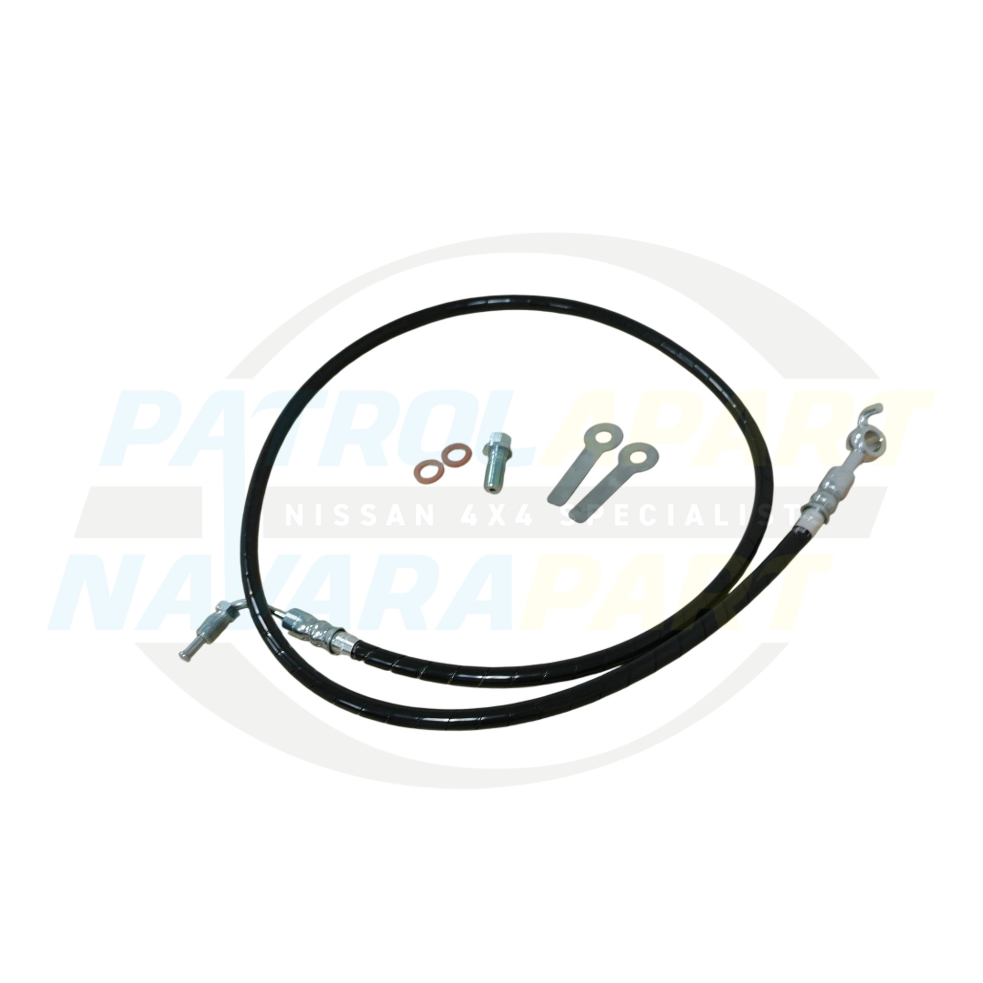 Patrolapart Braided Single Clutch Hose - Nissan Patrol Y60 GQ & Y61 GU