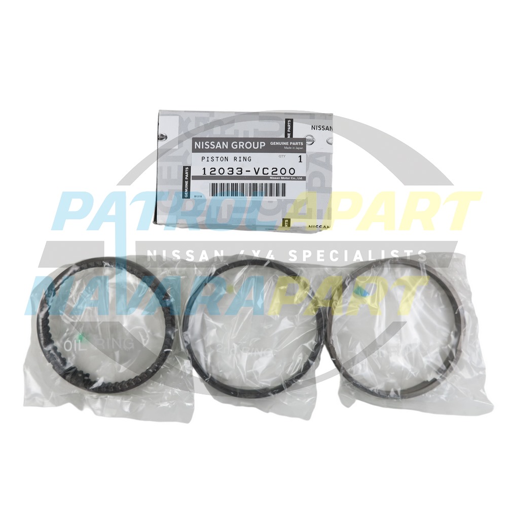 Genuine Nissan Piston Ring Set TB45 TB48 - Nissan Patrol Y61 GU