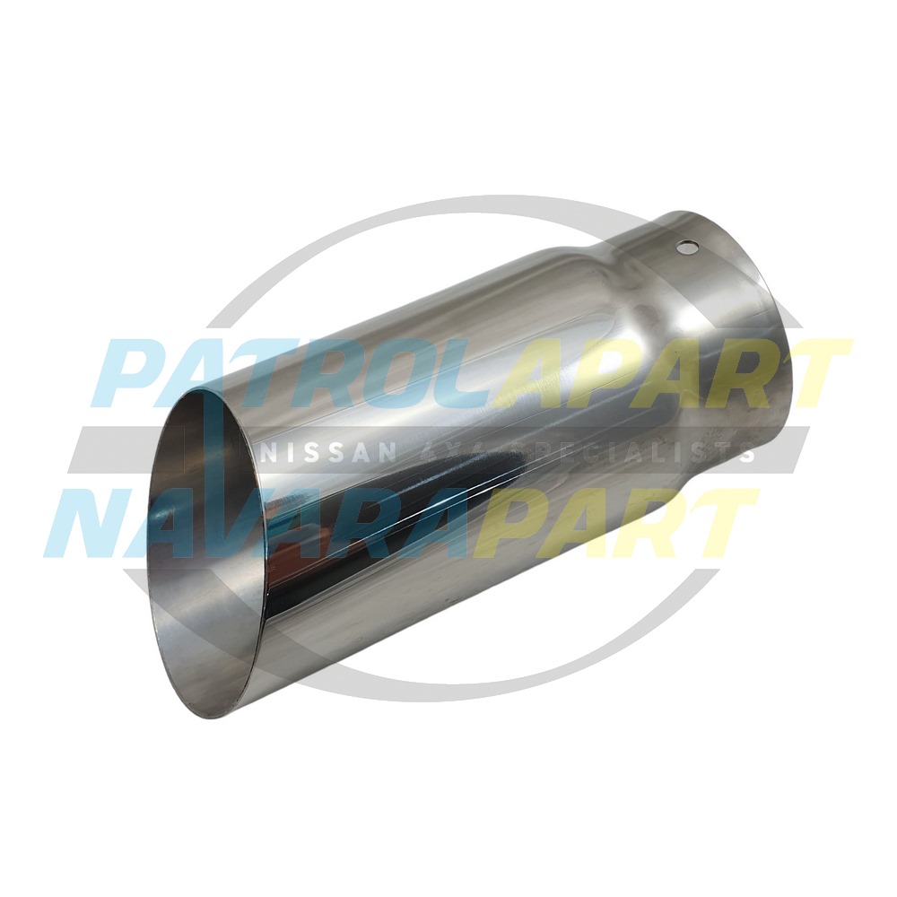 Redback Exhaust Chrome Tip 3" to 3.5" Angled