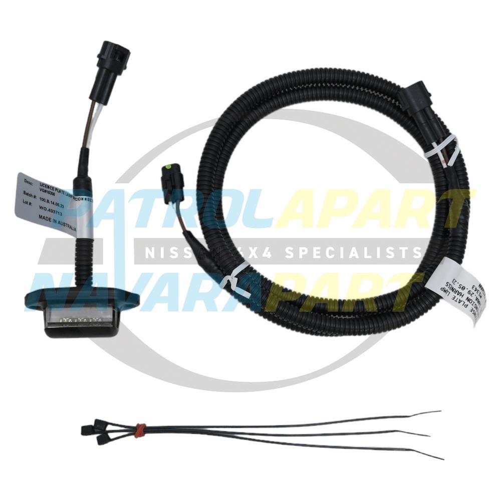 Raslarr License Plate Lamp Harness Kit - Nissan Patrol Y62