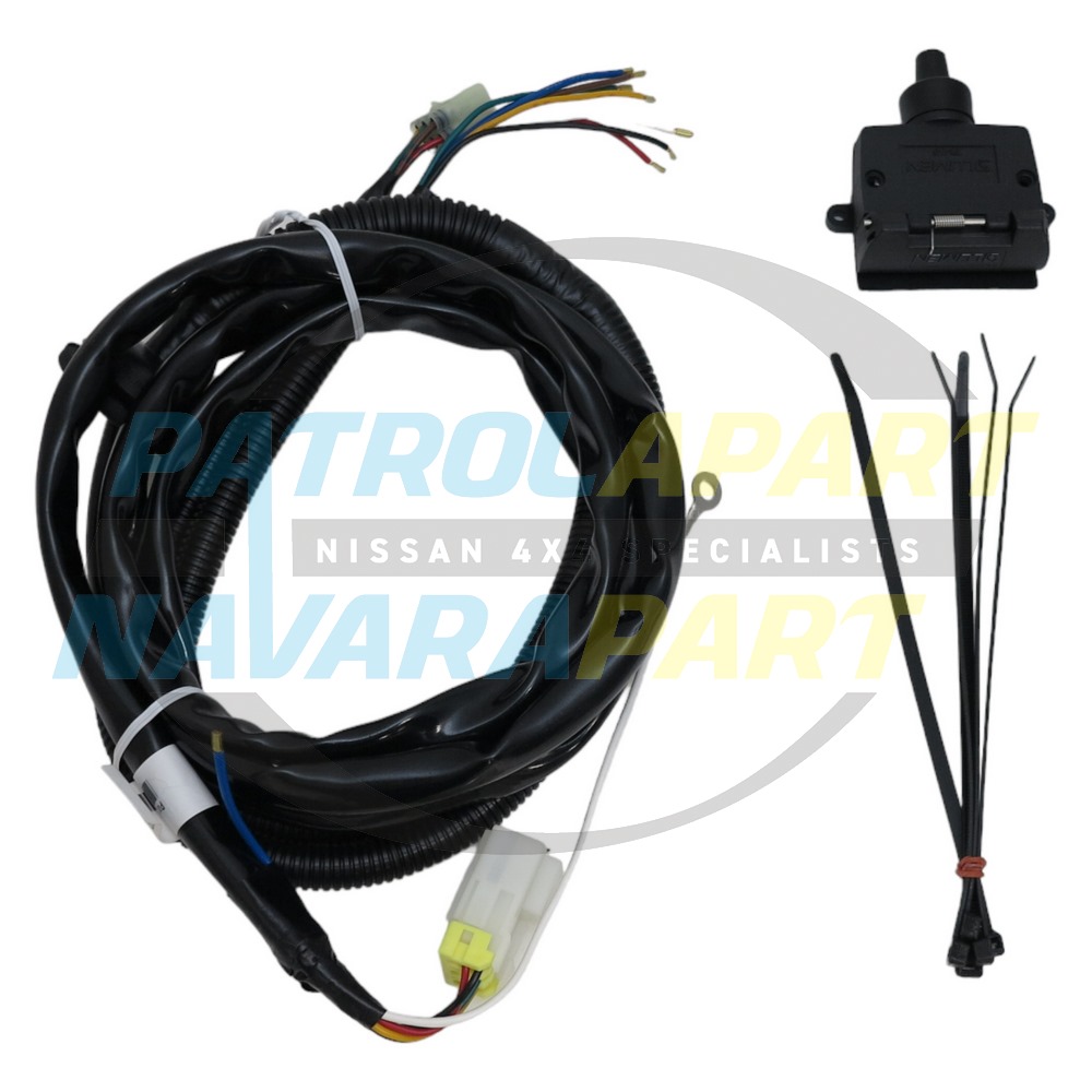Genuine Nissan Raslarr Towbar Plug Wiring Harness Rear Bars - Nissan Patrol Y62
