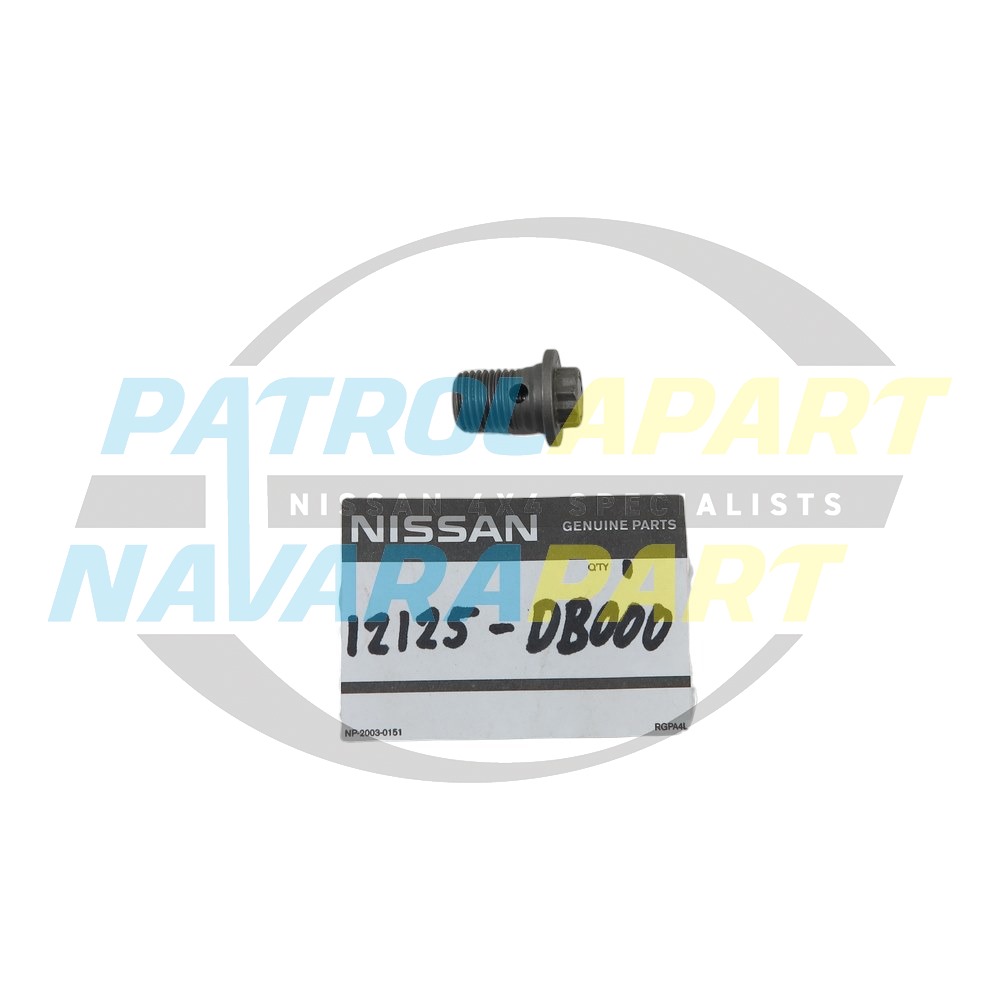Genuine Nissan Oil Squirter Bolt ZD30 - Nissan Patrol Y61 GU