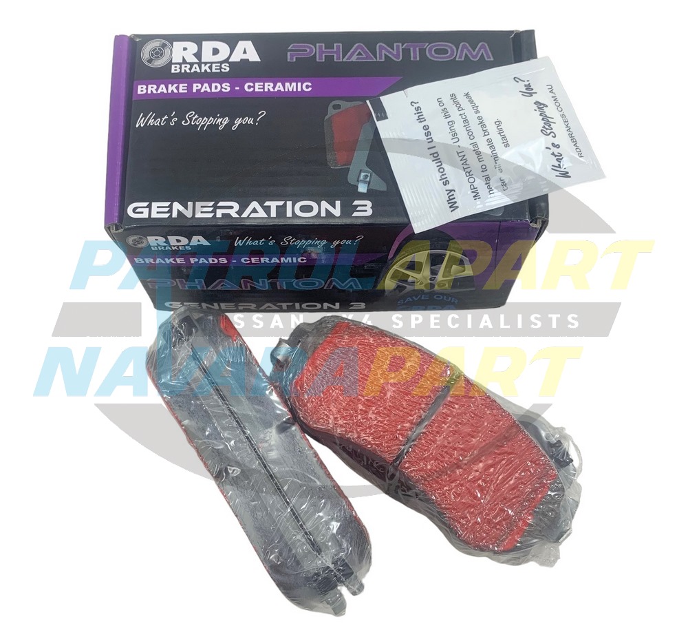 RDA Phantom Premium Brake Pads Rear - Nissan Patrol Y61 GU