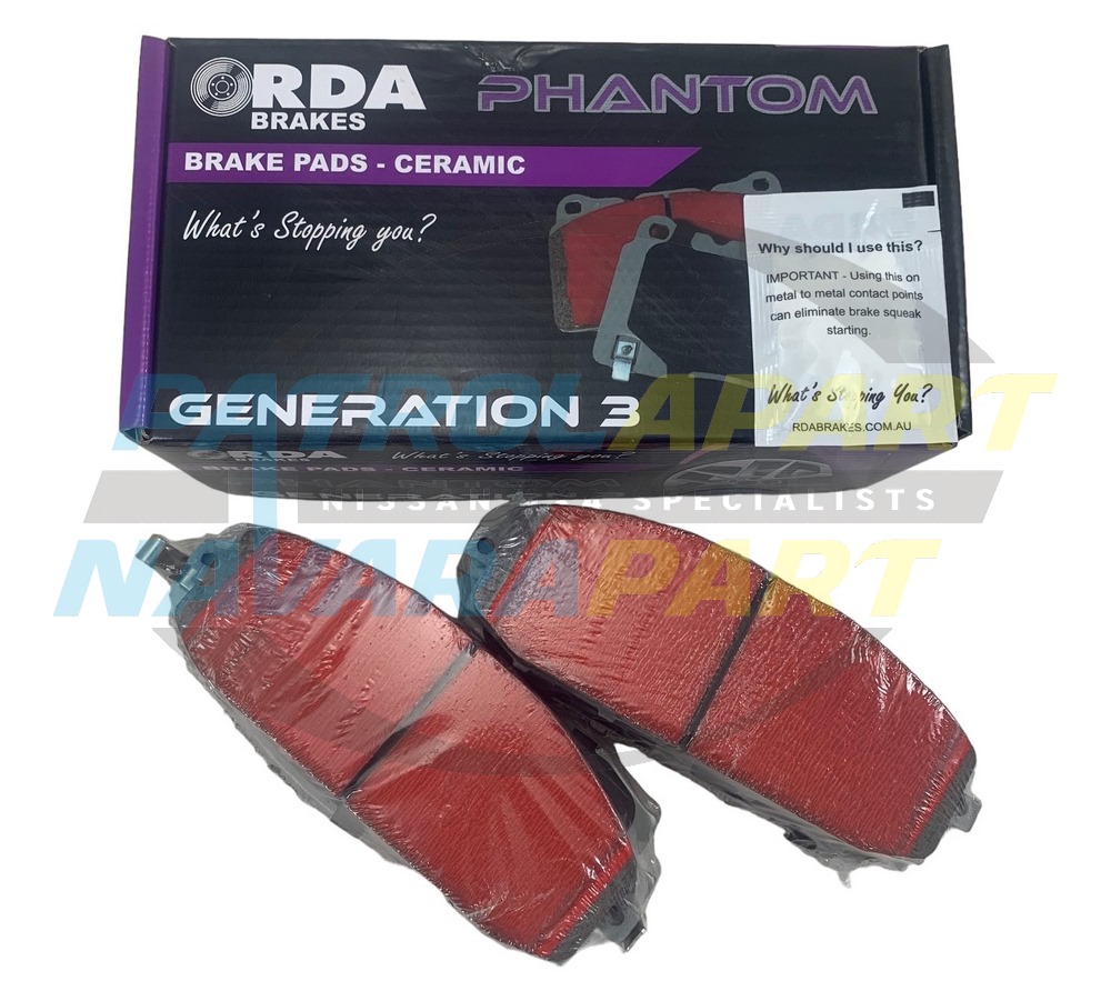 RDA Phantom Premium Brake Pads Front - Nissan Patrol Y61 GU