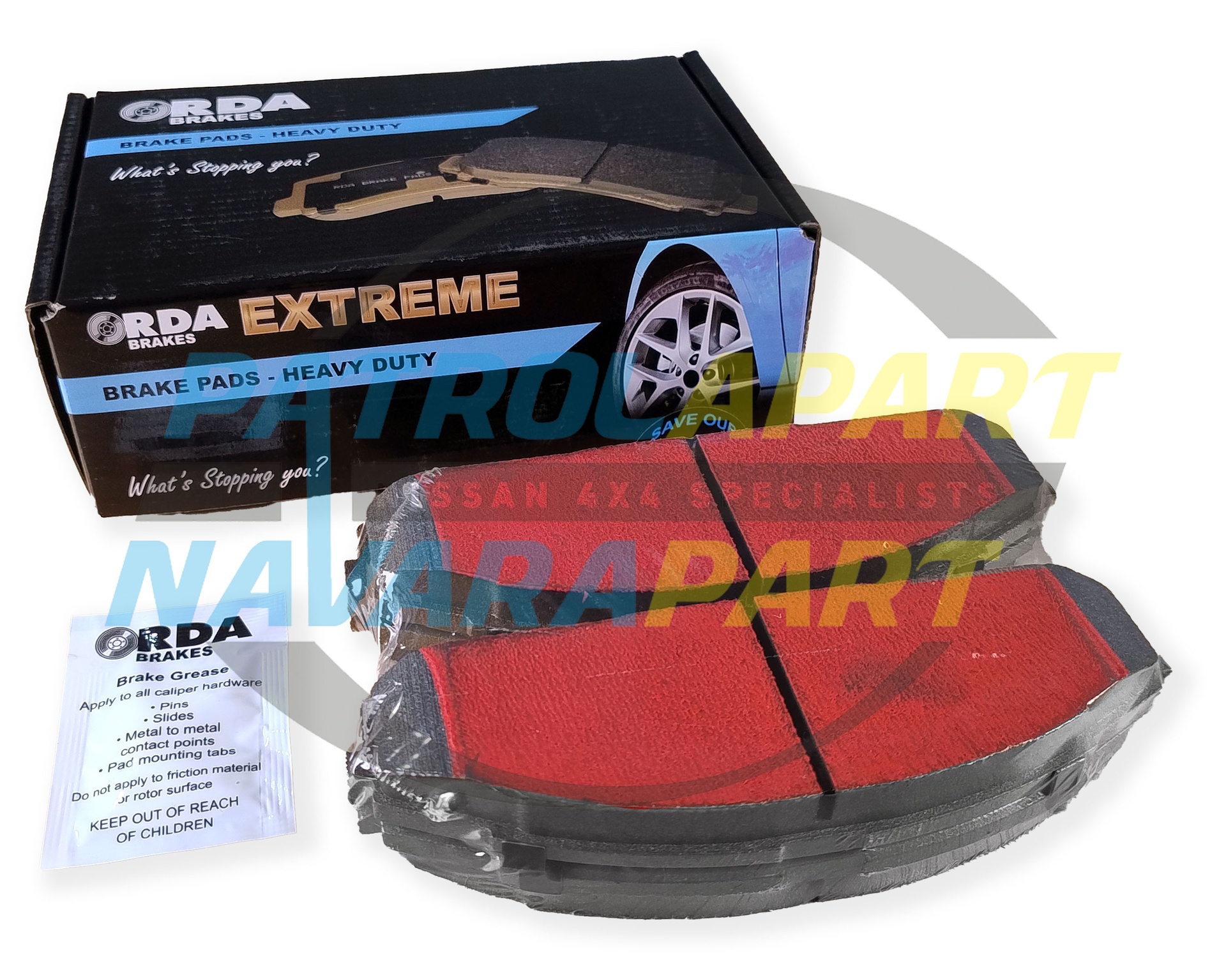 RDA Extreme Brake Pads Front TB42 - Nissan Patrol Y60 GQ
