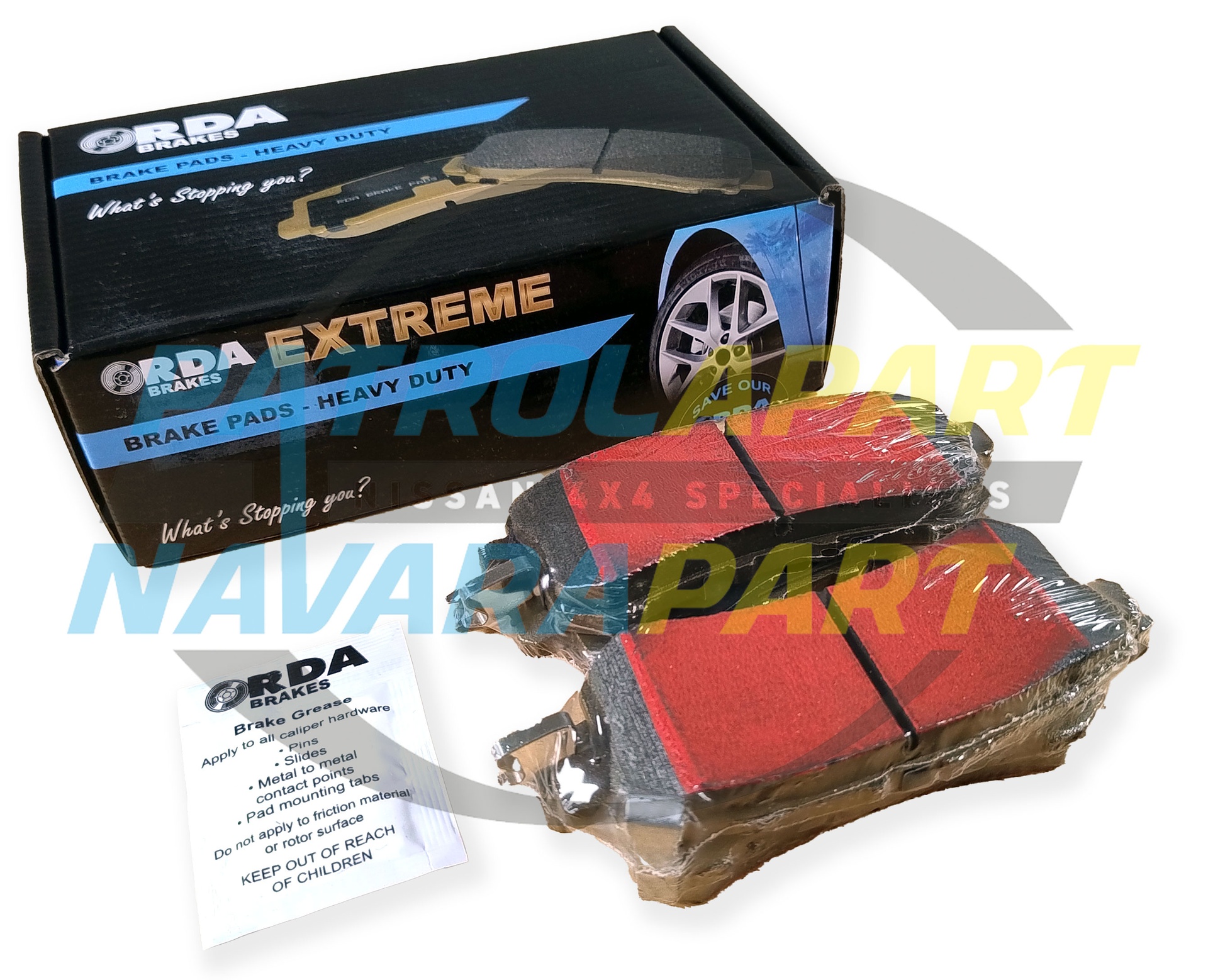 RDA Extreme Brake Pads Front - Nissan Patrol Y62