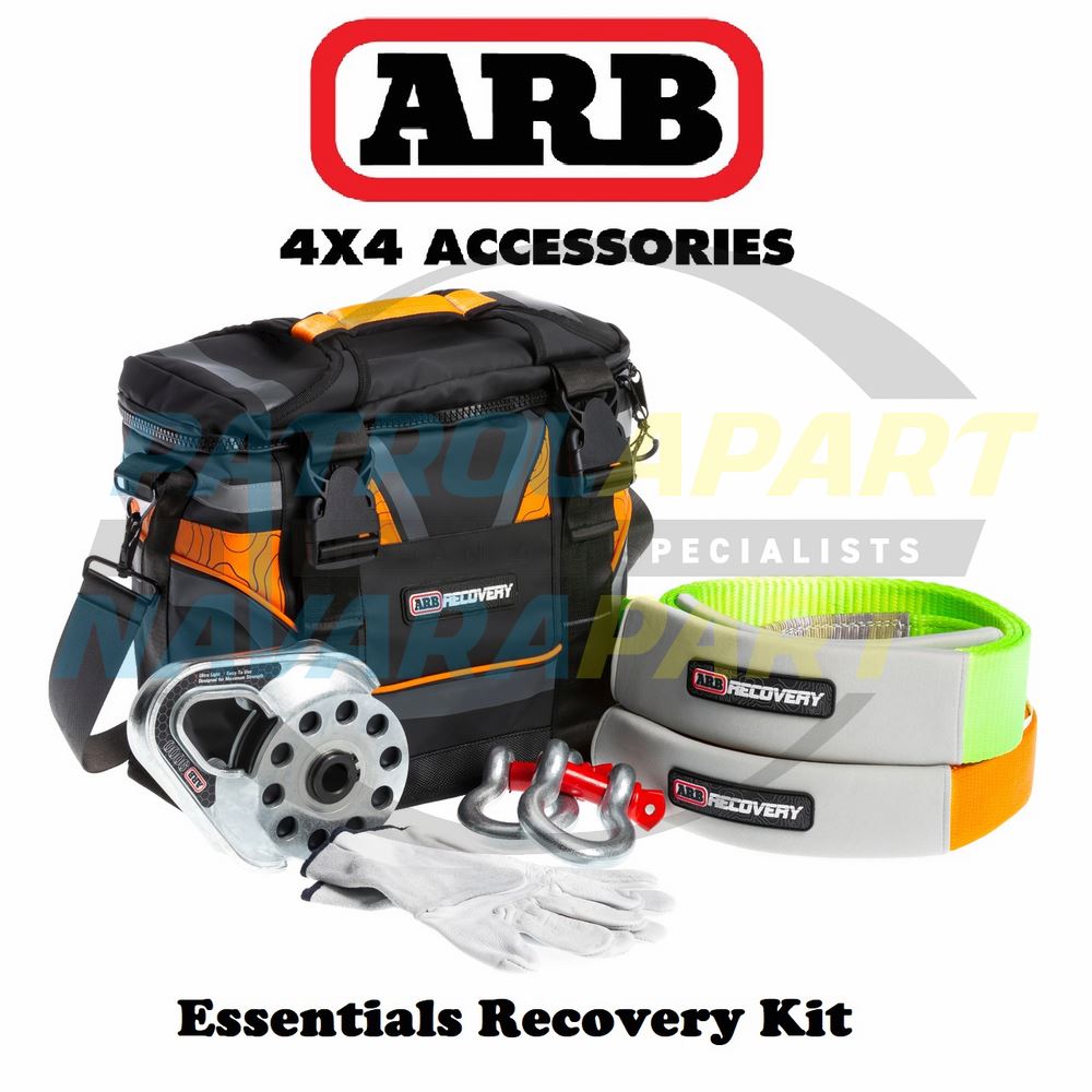 ARB Essentials Recovery Kit with Bag, Snatch Strap, 3m Tree Truck Protector, Snatch Block & 2 x 4.75t Shackles