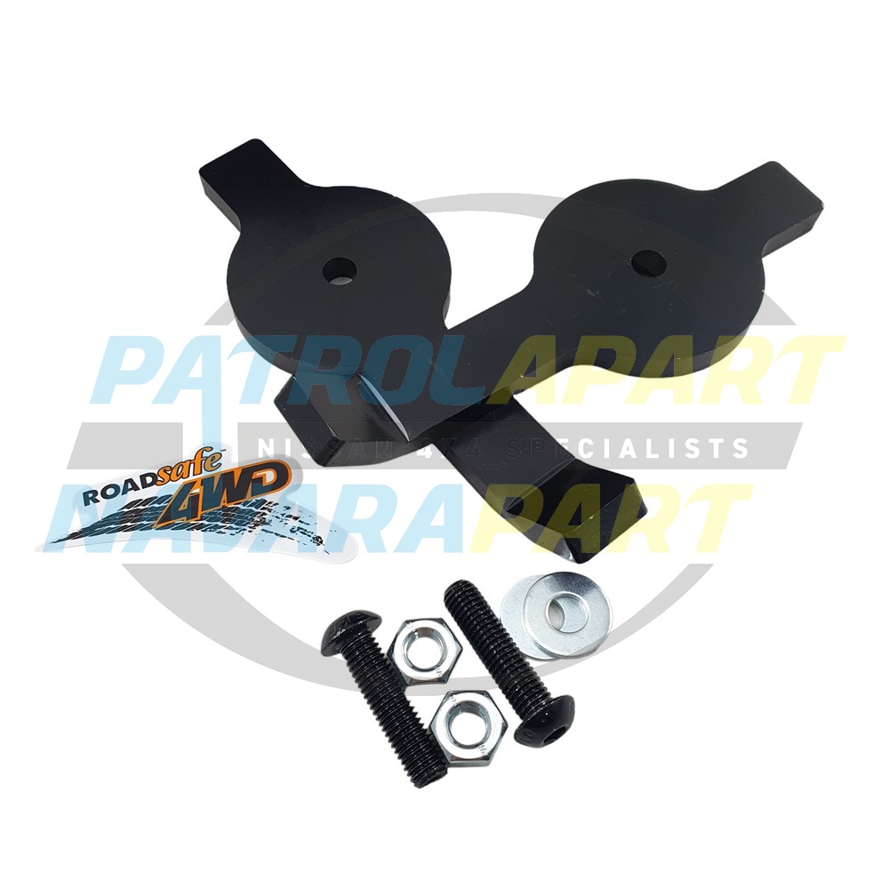 ROADSAFE Rear Spring Coil Retainers PAIR - Nissan Patrol Y60 GQ & Y61 GU